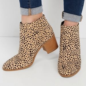 Maurices Nyla Leopard ankle booties size 10 NWT